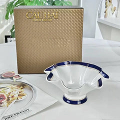 Maison Couture - Set Bình Trà Belle Vie Luxe Blanc & Bleu Minuit Signature 15 Pcs-SET BÌNH TRÀ-CẬU HAI HOME DECOR