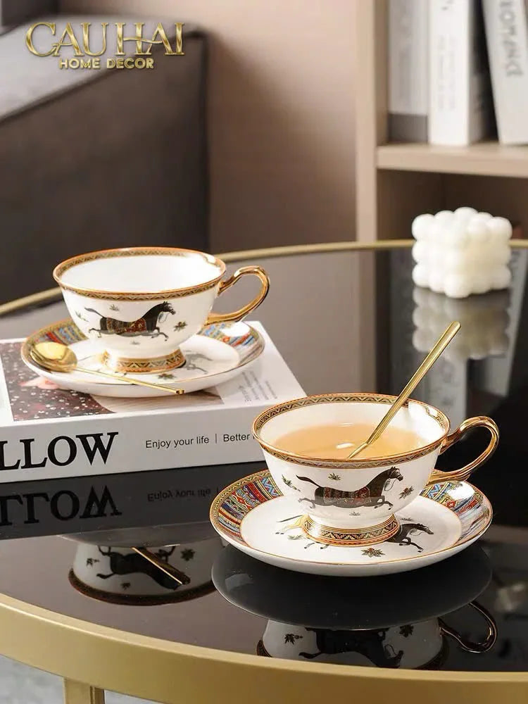 Maison Couture - Set Bình Trà Cà Phê Oriental Équestre Héritage Tea & Coffee Set | 15pcs-CẬU HAI HOME DECOR