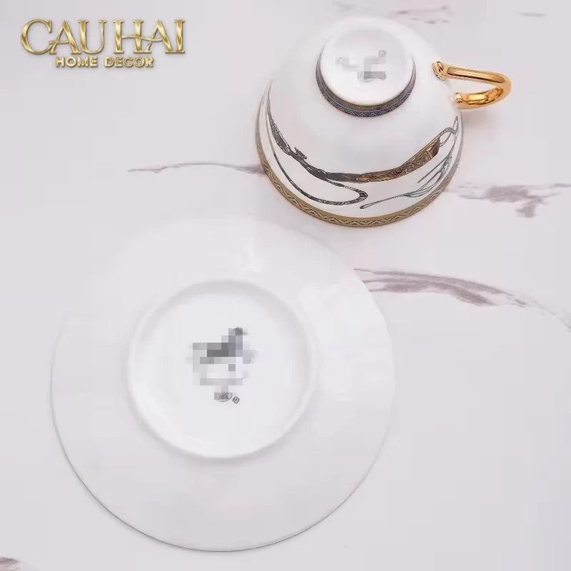 Maison Couture - Set Bình Trà H Class Legacy Équestre Héritage Harnais · Théière Ronde 15Pcs Tea Set-SET BÌNH TRÀ-CẬU HAI HOME DECOR