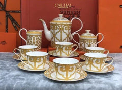Maison Couture - Set Bình Trà H Class Soleil Éclat Privé 21Pcs - Leather Box-CẬU HAI HOME DECOR