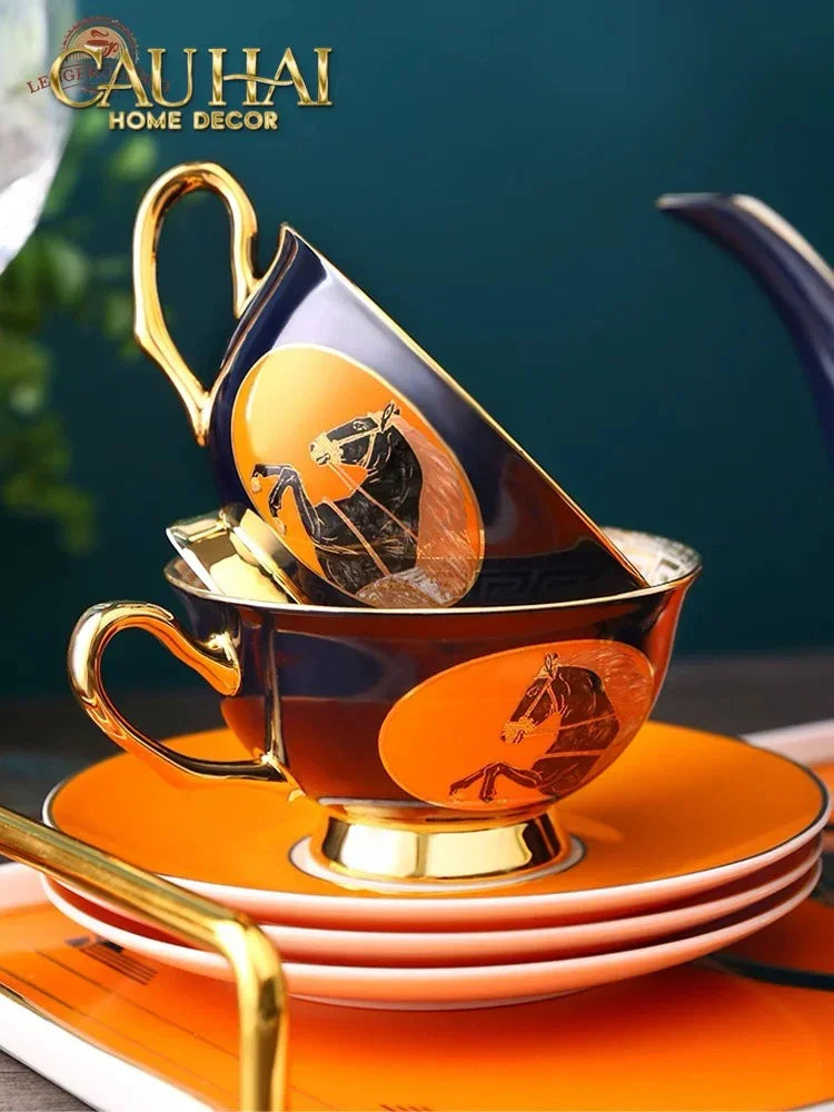 Maison Couture - Set Bình Trà Regal Legendary Impérial Noble Équestre Tea Set 15pcs-BỘ BÌNH TRÀ-CẬU HAI HOME DECOR-CẬU HAI HOME DECOR
