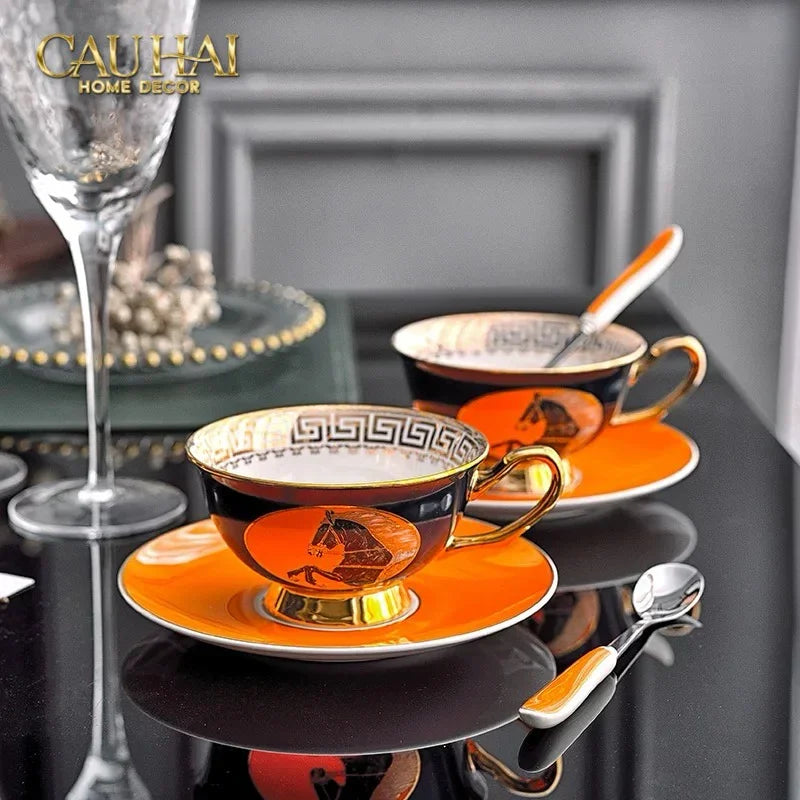 Maison Couture - Set Bình Trà Regal Legendary Impérial Noble Équestre Tea Set 15pcs-BỘ BÌNH TRÀ-CẬU HAI HOME DECOR-CẬU HAI HOME DECOR