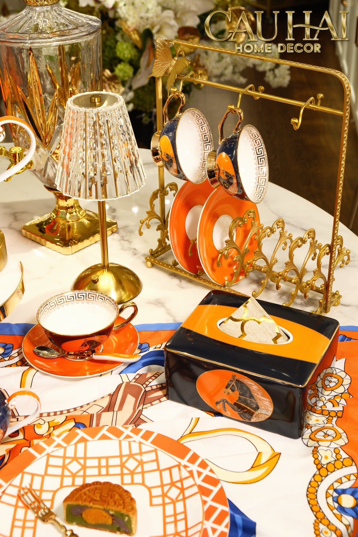 Maison Couture - Set Bình Trà Regal Legendary Impérial Noble Équestre Tea Set 15pcs-BỘ BÌNH TRÀ-CẬU HAI HOME DECOR-CẬU HAI HOME DECOR