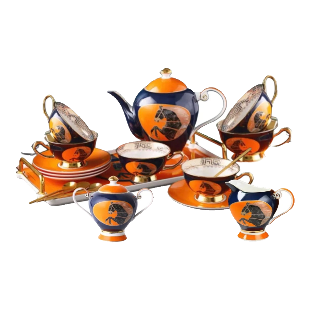 Maison Couture - Set Bình Trà Regal Legendary Impérial Noble Équestre Tea Set 15pcs