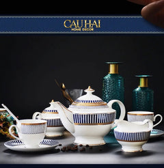 Maison Couture - Set Bình Trà Royal Dynasty 21 Pcs Ss25-SET BÌNH TRÀ-CẬU HAI HOME DECOR