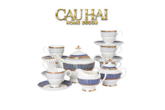 Maison Couture - Set Bình Trà Royal Dynasty 21 Pcs Ss25-SET BÌNH TRÀ-CẬU HAI HOME DECOR