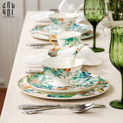 Maison Couture - Set Chén Dĩa 1 Người- Imperial Jardin 4Pcs-SET CHÉN DĨA-CẬU HAI HOME DECOR