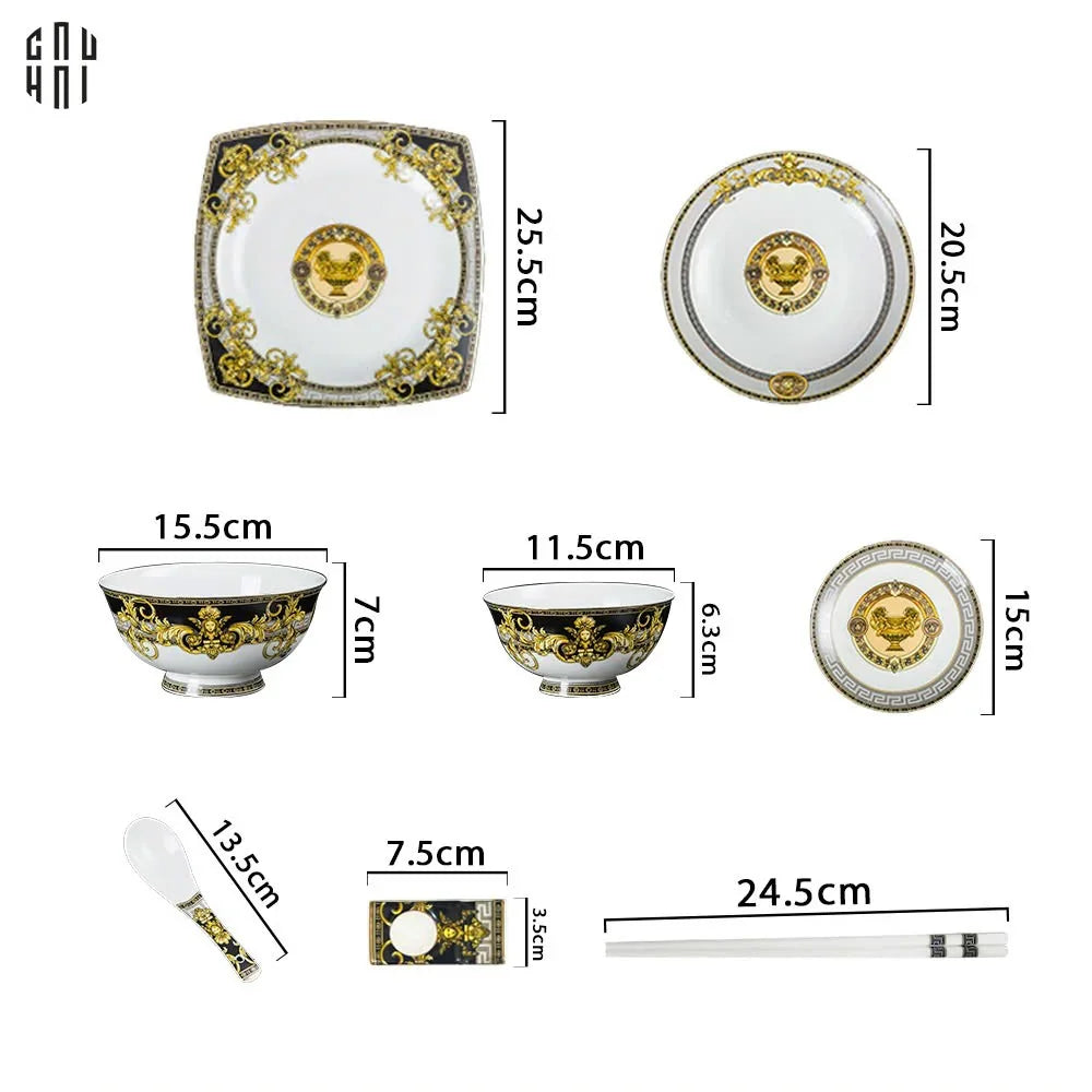 Maison Couture - Set Chén Dĩa 1 Người - Palais De Medusa V Class Dinner Set 8Pcs-SET CHÉN DĨA-CẬU HAI HOME DECOR
