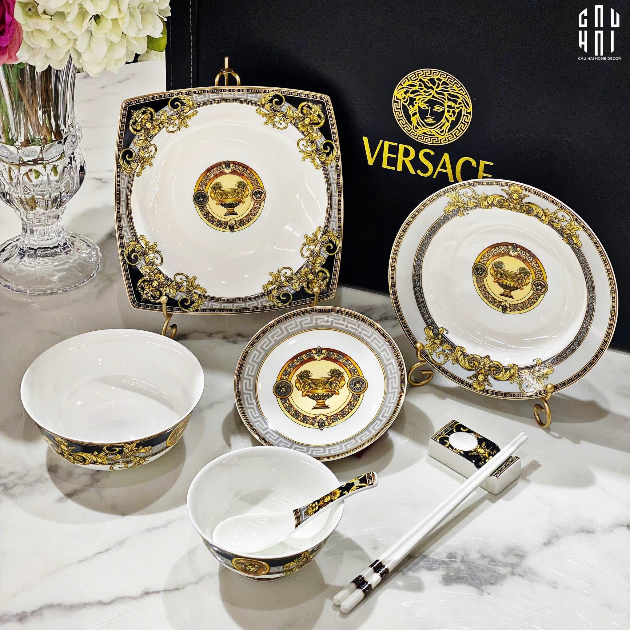 Maison Couture - Set Chén Dĩa 1 Người - Palais De Medusa V Class Dinner Set 8Pcs-SET CHÉN DĨA-CẬU HAI HOME DECOR