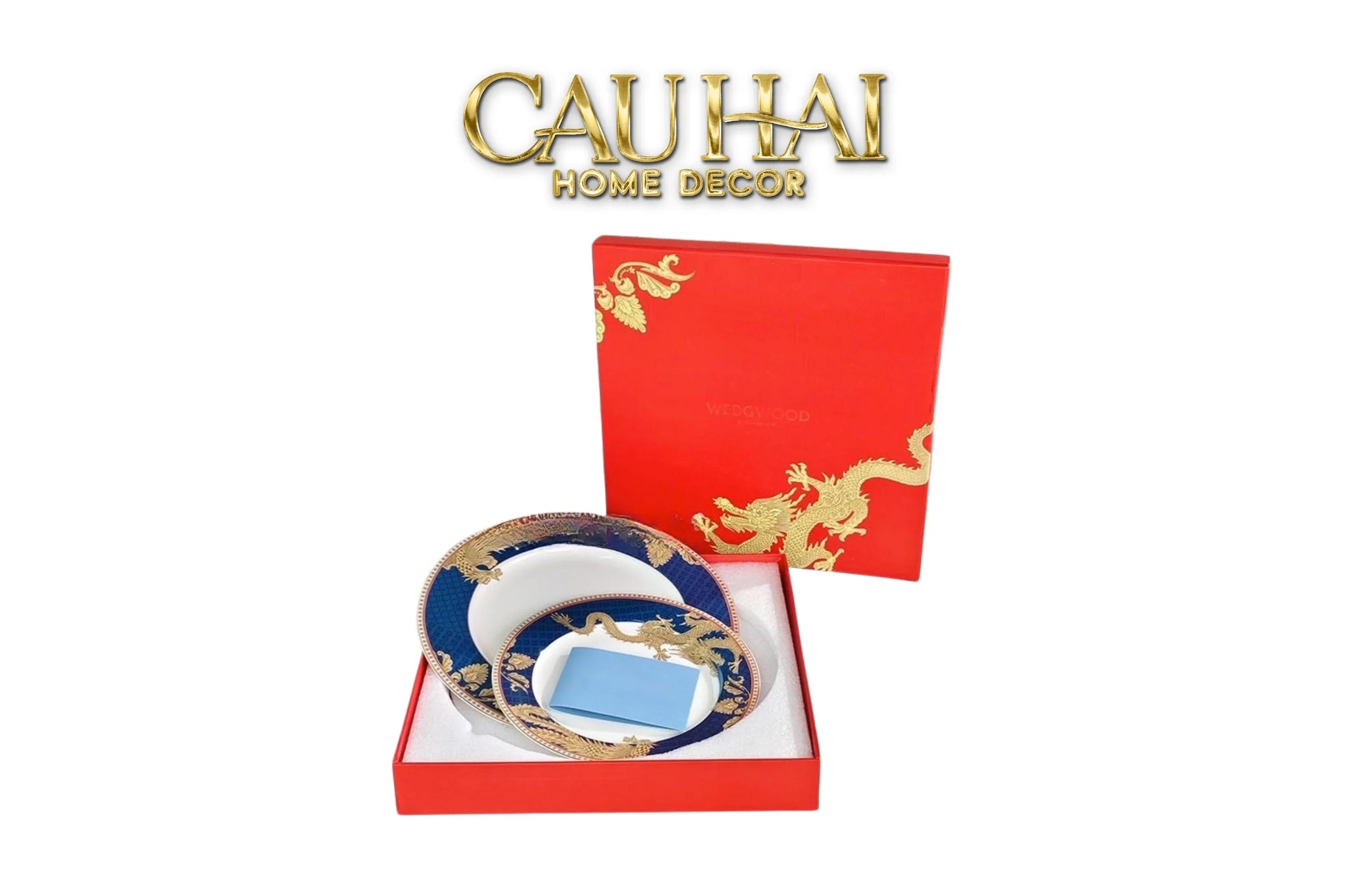 Maison Couture - Set Chén Dĩa Bàn Ăn Long Phụng Eternal Ascendant Tableware Collection-SET BÌNH TRÀ-CẬU HAI HOME DECOR
