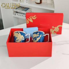Maison Couture - Set Chén Dĩa Bàn Ăn Long Phụng Eternal Ascendant Tableware Collection-SET BÌNH TRÀ-CẬU HAI HOME DECOR