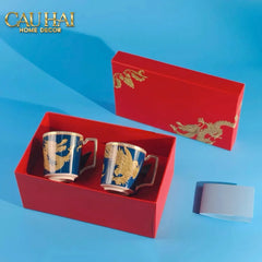 Maison Couture - Set Chén Dĩa Bàn Ăn Long Phụng Eternal Ascendant Tableware Collection-SET BÌNH TRÀ-CẬU HAI HOME DECOR
