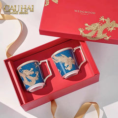 Maison Couture - Set Chén Dĩa Bàn Ăn Long Phụng Eternal Ascendant Tableware Collection-SET BÌNH TRÀ-CẬU HAI HOME DECOR