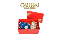 Maison Couture - Set Chén Dĩa Bàn Ăn Long Phụng Eternal Ascendant Tableware Collection-SET BÌNH TRÀ-CẬU HAI HOME DECOR