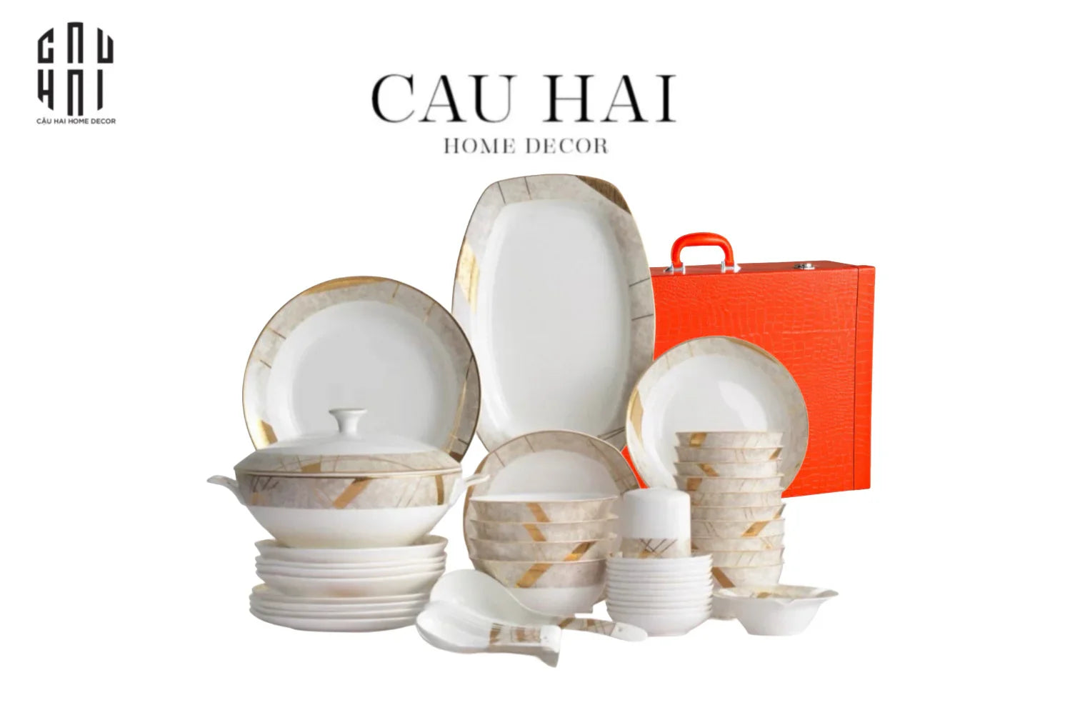 Maison Couture - Set Chén Dĩa L'Éclat Royal 60Pcs-SET CHÉN DĨA-CẬU HAI HOME DECOR