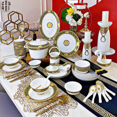 Maison Couture - Set Chén Dĩa Medusa Golden Greek Key V Class 48Pcs-CẬU HAI HOME DECOR
