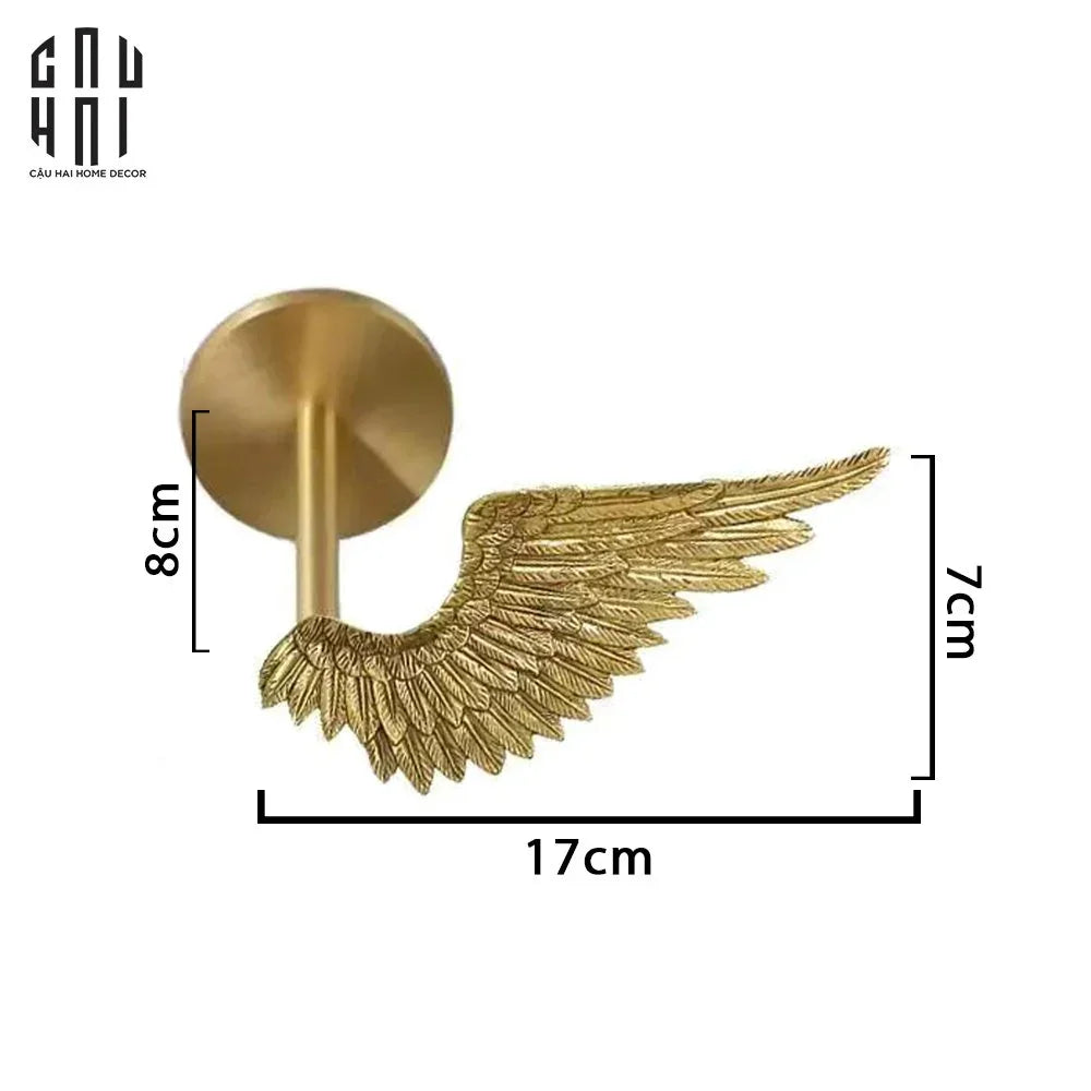 Maison Couture - Set Cột Màn Đồng Brasson Angel Wings Brass Curtain Holdbacks-RÈM & MÀN CHE-CẬU HAI HOME DECOR
