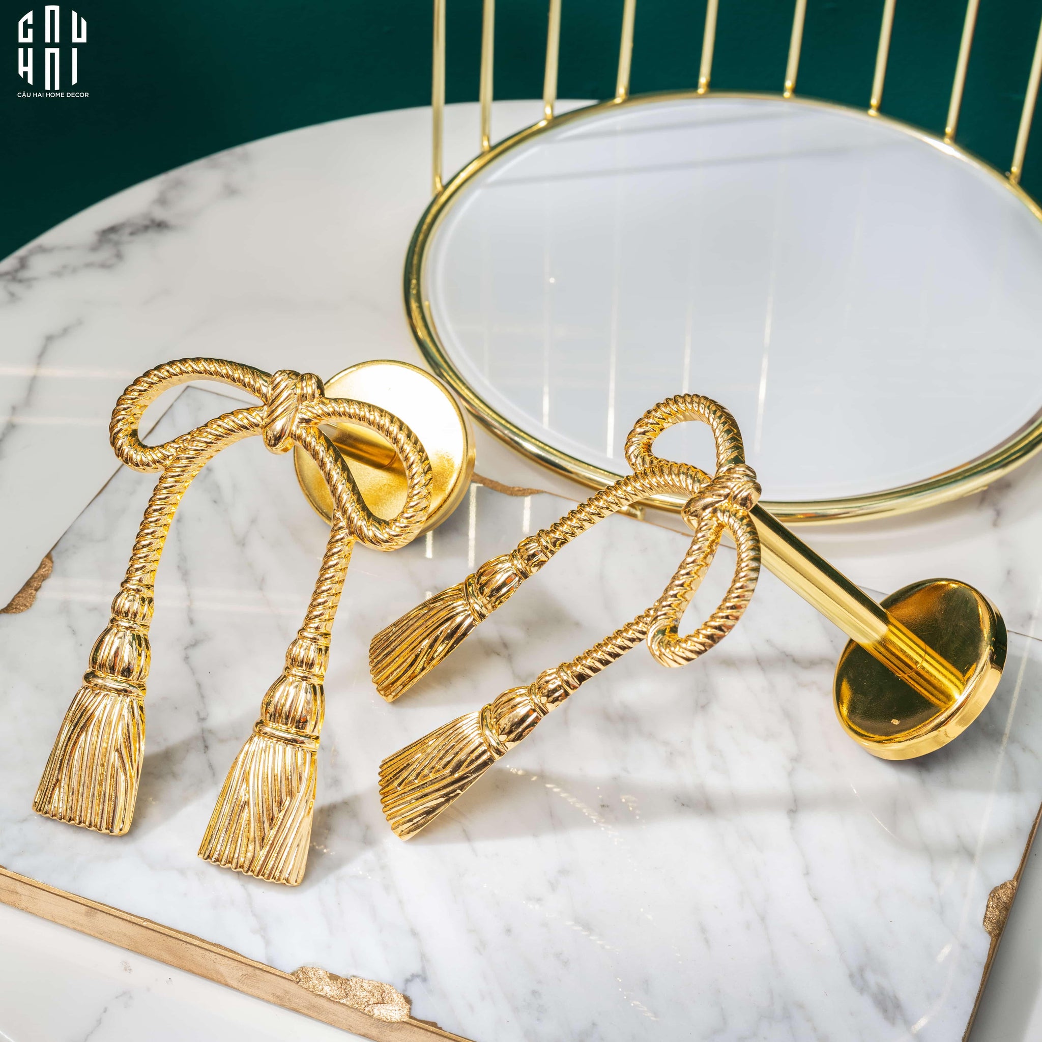 Maison Couture - Set Cột Màn Đồng Brasson Royal Bows Curtain Tieback 2Pcs-RÈM & MÀN CHE-CẬU HAI HOME DECOR