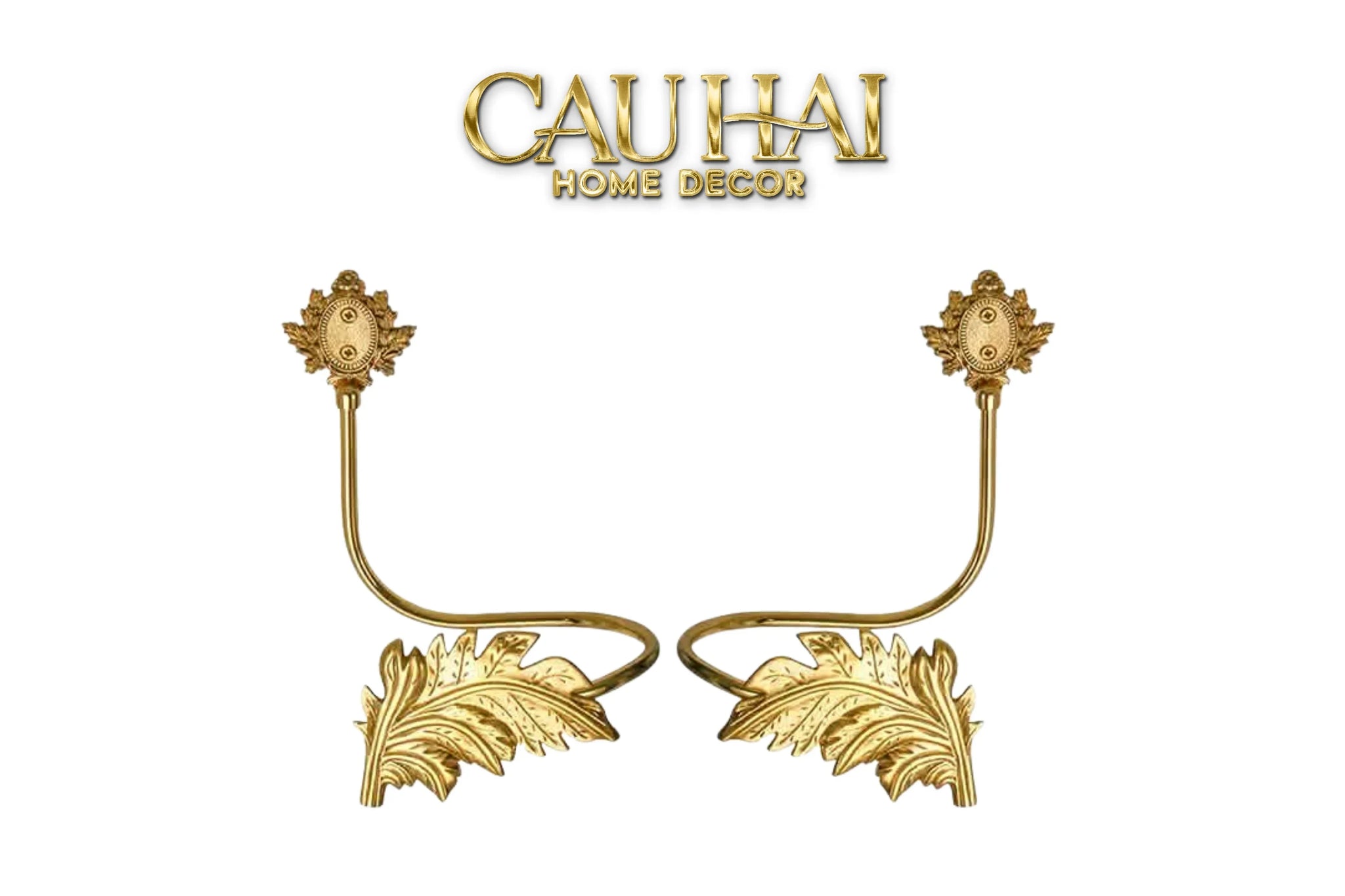 Maison Couture - Set Cột Màn Đồng - Golden Barocco Curtain Holdbacks-CẬU HAI HOME DECOR