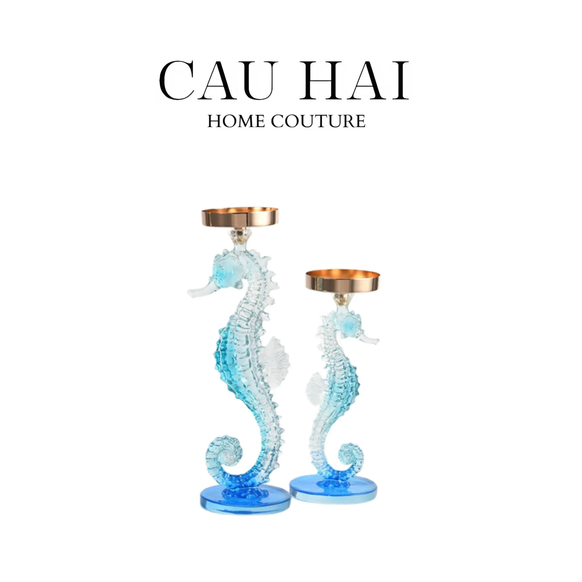 Maison Couture - Set Đế Nến Seahorse Duo-ĐẾ NẾN-CẬU HAI HOME DECOR