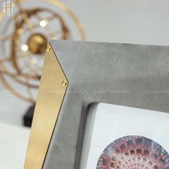 Maison Couture - Set Khung Ảnh Da Gray Christian Diamant Facetté Lux Python Frame-KHUNG ẢNH-CẬU HAI HOME DECOR
