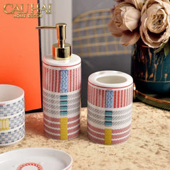 Maison Couture - Set Nhà Tắm 5 Món "Dây Cương Kỵ Sĩ H Class Tressé Harnais Équestre Bathroom Vanities-PHỤ KIỆN NHÀ TẮM-CẬU HAI HOME DECOR