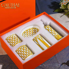 Maison Couture - Set Nhà Tắm 5 Món "Dây Cương Kỵ Sĩ H Class Tressé Harnais Équestre Bathroom Vanities-CẬU HAI HOME DECOR