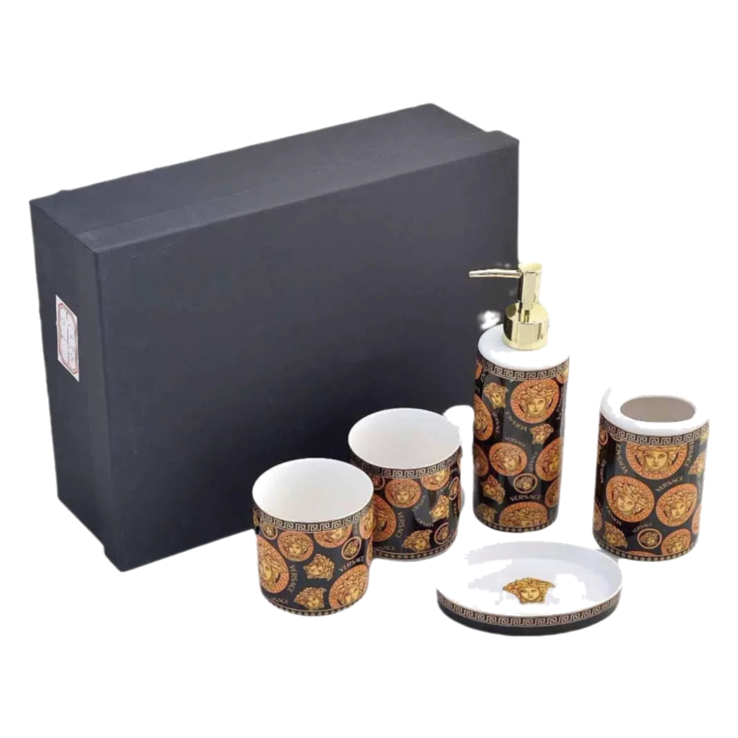 Maison Couture - Set Nhà Tắm 5 Món Multi Monogram Medusa Bathroom Vanity 5pcs