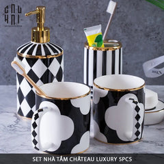 Maison Couture - Set Nhà Tắm Château Clover Signature - L’Atelier Rayé Bathroom Vanity 5pcs-Set nhà tắm bathroom vanities-CẬU HAI HOME DECOR