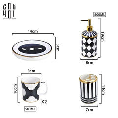 Maison Couture - Set Nhà Tắm Château Clover Signature - L’Atelier Rayé Bathroom Vanity 5pcs-Set nhà tắm bathroom vanities-CẬU HAI HOME DECOR