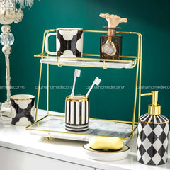 Maison Couture - Set Nhà Tắm Château Clover Signature - L’Atelier Rayé Bathroom Vanity 5pcs-Set nhà tắm bathroom vanities-CẬU HAI HOME DECOR