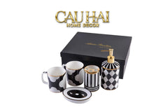 Maison Couture - Set Nhà Tắm Château Clover Signature - L’Atelier Rayé Bathroom Vanity 5pcs-Set nhà tắm bathroom vanities-CẬU HAI HOME DECOR