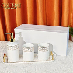Maison Couture - Set Nhà Tắm D.O Blanc D'Ivoir Cannage Minimal Bathroom Vanity 4Pcs-Set nhà tắm bathroom vanities-CẬU HAI HOME DECOR