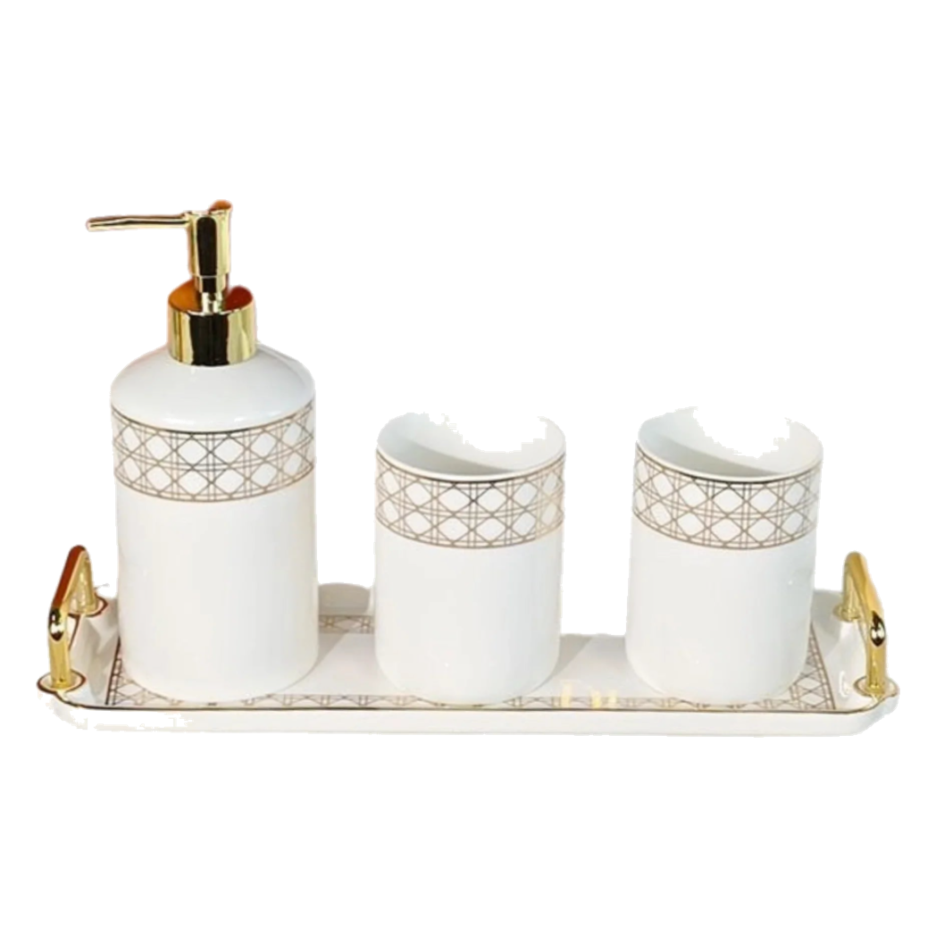 Maison Couture - Set Nhà Tắm D.O Blanc D'Ivoir Cannage Minimal Bathroom Vanity 4Pcs-Set nhà tắm bathroom vanities-CẬU HAI HOME DECOR