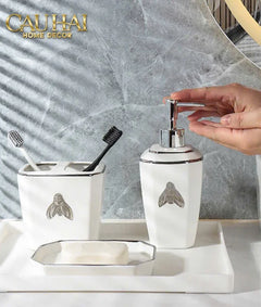 Maison Couture - Set Nhà Tắm G Class Élégance Miel Doré – Golden Queen Bee 5Pcs-Set nhà tắm bathroom vanities-CẬU HAI HOME DECOR