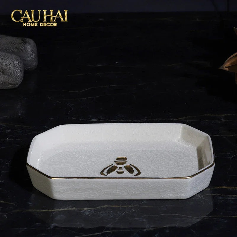 Maison Couture - Set Nhà Tắm G Class Élégance Miel Doré – Golden Queen Bee 5Pcs-Set nhà tắm bathroom vanities-CẬU HAI HOME DECOR