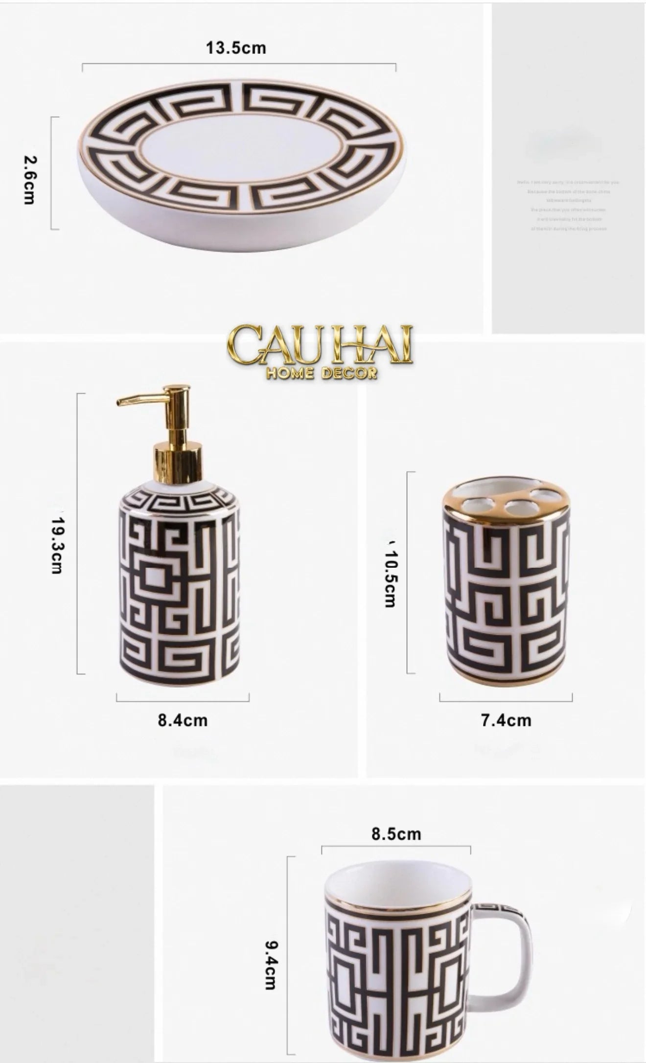 Maison Couture - Set Nhà Tắm GVC Class Symmetry Code · Intellectual Chic Bathroom Vanity 5Pcs-Set nhà tắm bathroom vanities-CẬU HAI HOME DECOR