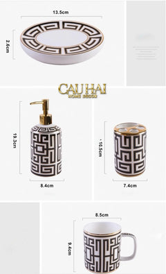 Maison Couture - Set Nhà Tắm GVC Class Symmetry Code · Intellectual Chic Bathroom Vanity 5Pcs-Set nhà tắm bathroom vanities-CẬU HAI HOME DECOR