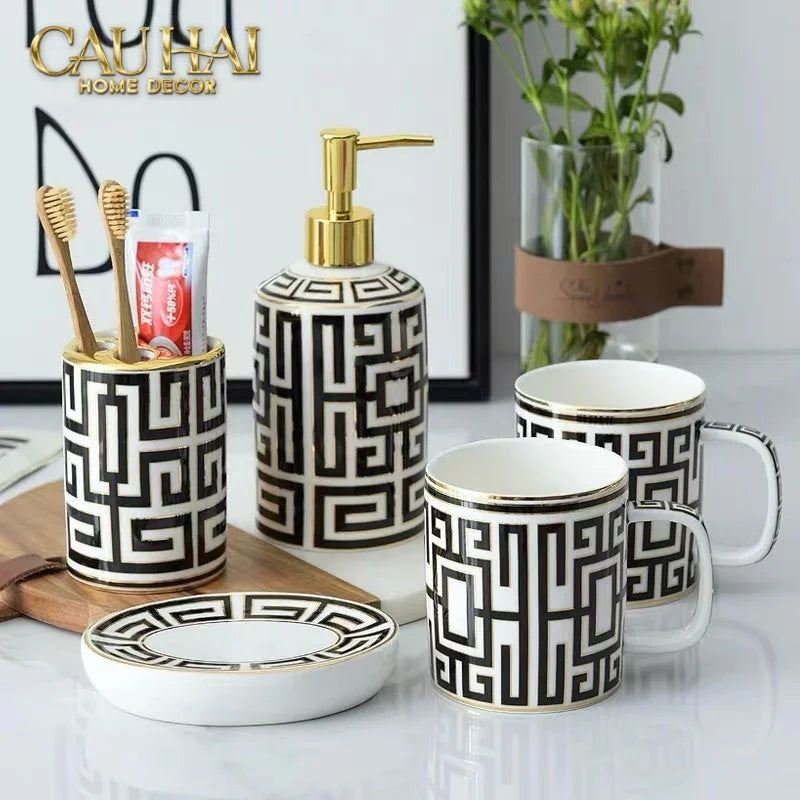 Maison Couture - Set Nhà Tắm GVC Class Symmetry Code · Intellectual Chic Bathroom Vanity 5Pcs-Set nhà tắm bathroom vanities-CẬU HAI HOME DECOR