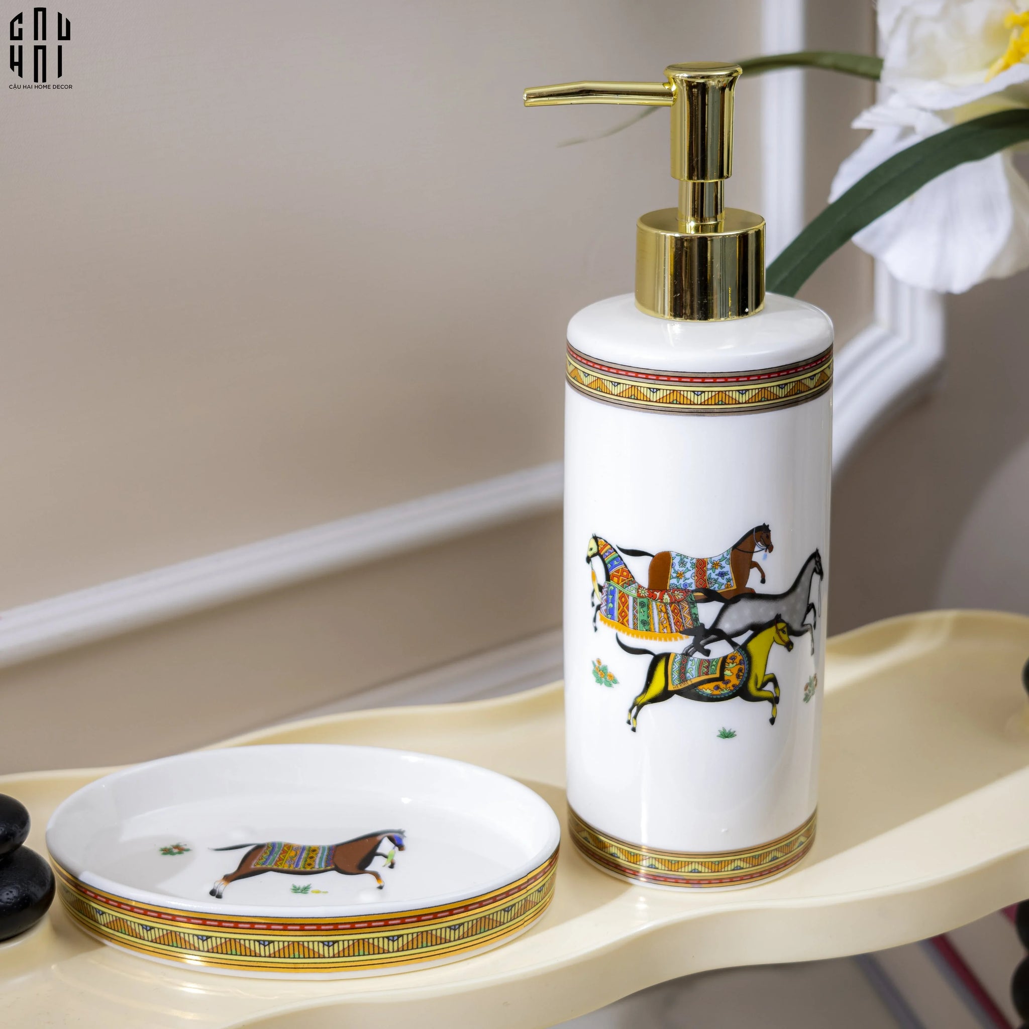 Maison Couture - Set Nhà Tắm H Class Oriental Héritage Cheval Premium 5Pcs Bathroom Vanities-Set nhà tắm bathroom vanities-CẬU HAI HOME DECOR