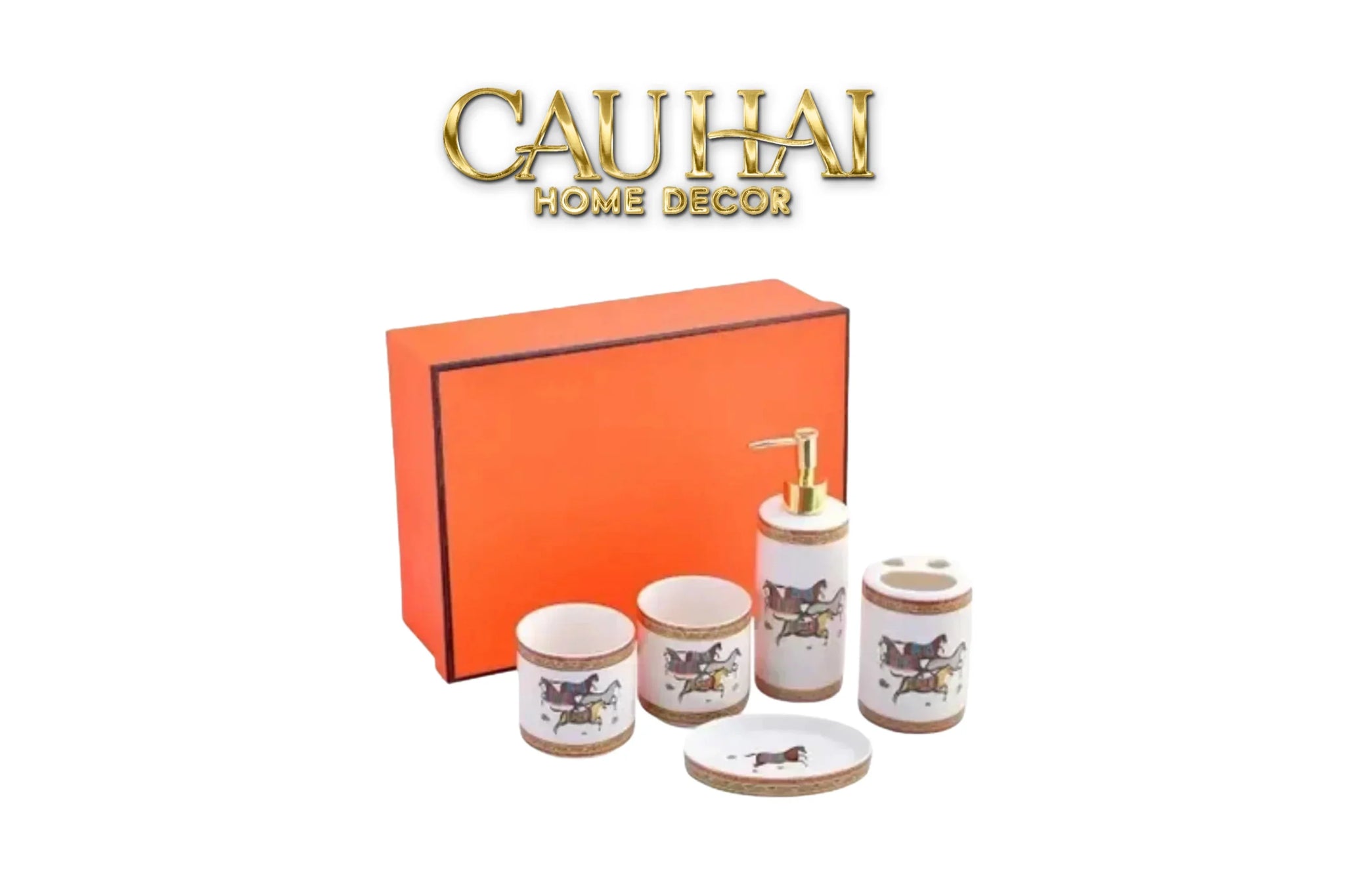 Maison Couture - Set Nhà Tắm H Class Oriental Héritage Cheval Premium 5Pcs Bathroom Vanities-Set nhà tắm bathroom vanities-CẬU HAI HOME DECOR