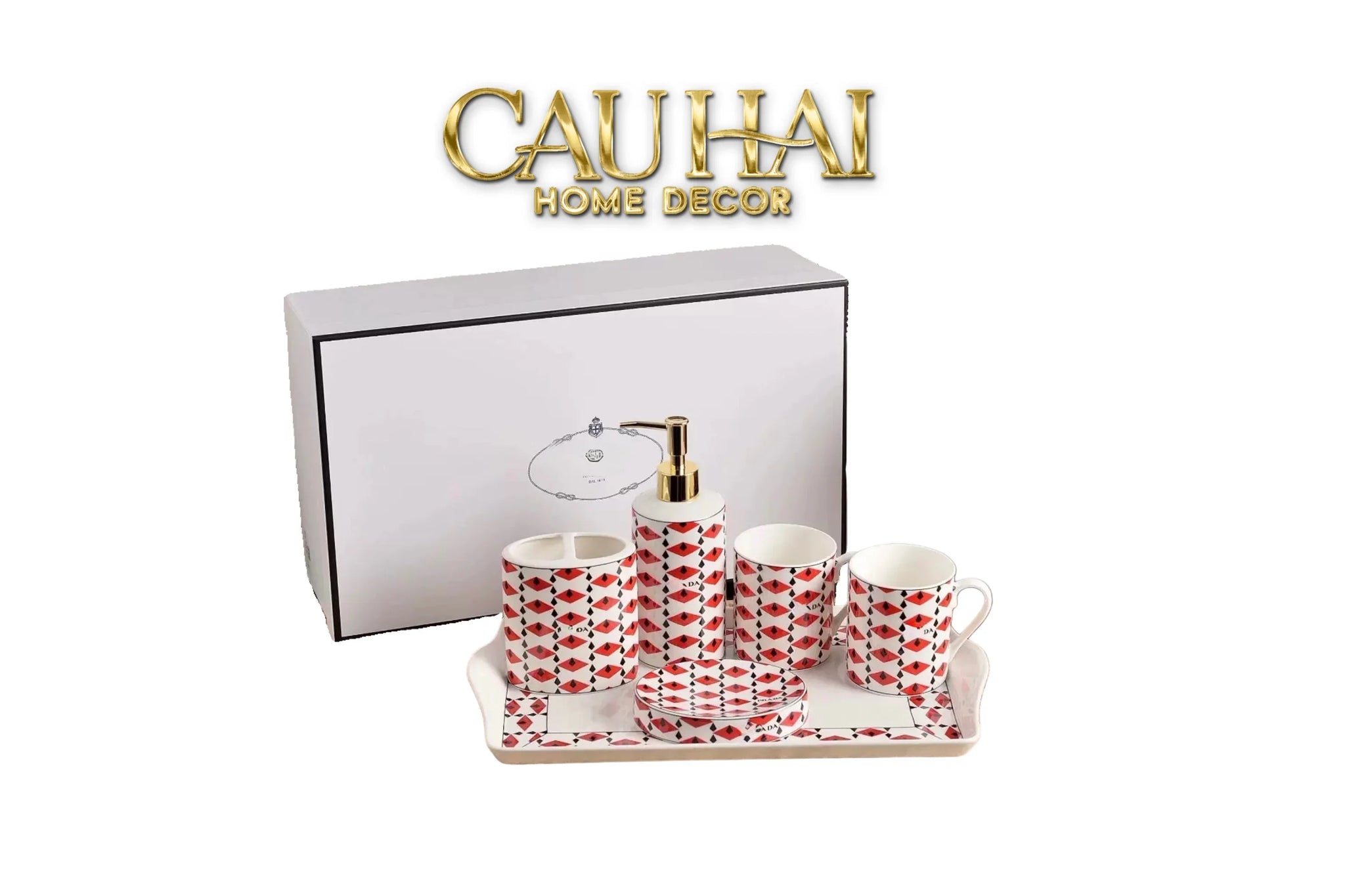 Maison Couture - Set Nhà Tắm P Class -Moda Code Rouge Modulaire · Bathroom Vanities 6Pcs-Set nhà tắm bathroom vanities-CẬU HAI HOME DECOR