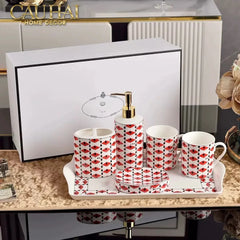 Maison Couture - Set Nhà Tắm P Class -Moda Code Rouge Modulaire · Bathroom Vanities 6Pcs-Set nhà tắm bathroom vanities-CẬU HAI HOME DECOR