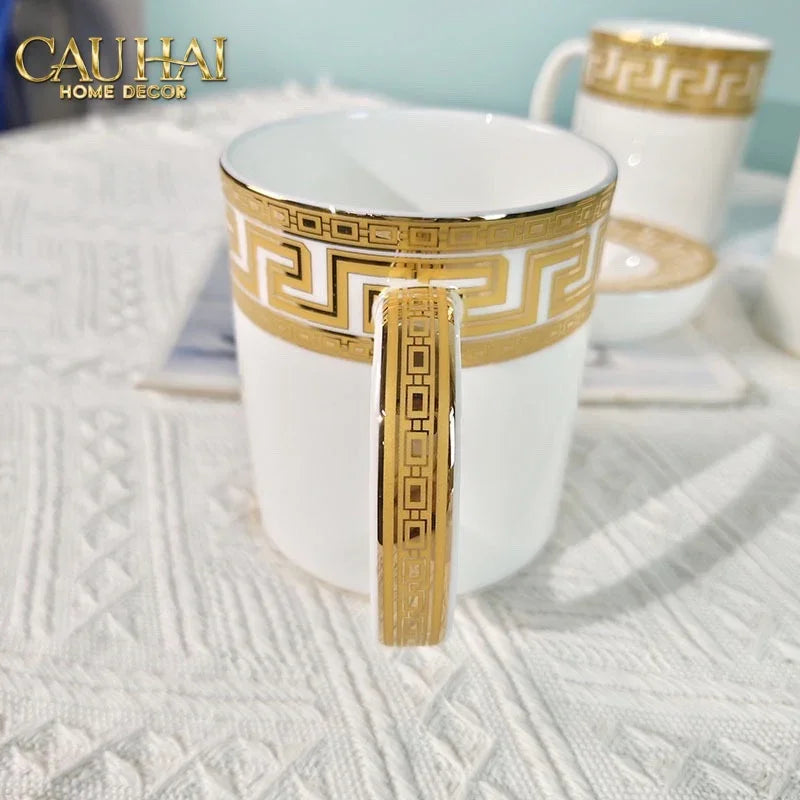 Maison Couture - Set Nhà Tắm V Class Medusa Golden Greek Key Bathroom Vanity 5Pcs-Set nhà tắm bathroom vanities-CẬU HAI HOME DECOR