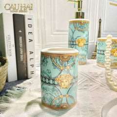 Maison Couture - Set Nhà Tắm V Class Medusa Golden Greek Key Bathroom Vanity 5Pcs-Set nhà tắm bathroom vanities-CẬU HAI HOME DECOR