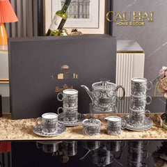 Maison Couture - Set Nhà Tắm V Class Medusa Graphiite Barocco Haze 5Pcs-Set nhà tắm bathroom vanities-CẬU HAI HOME DECOR