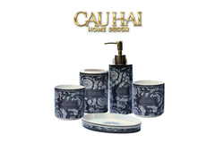 Maison Couture - Set Nhà Tắm V Class Medusa Graphiite Barocco Haze 5Pcs-Set nhà tắm bathroom vanities-CẬU HAI HOME DECOR