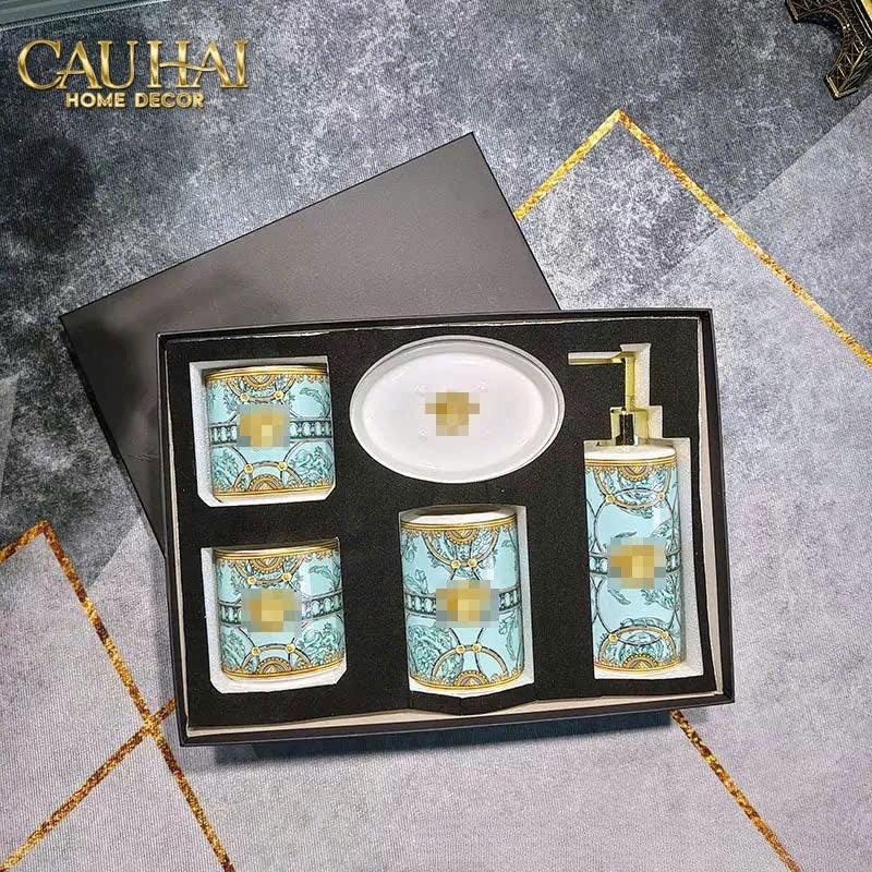 Maison Couture - Set Nhà Tắm V Class Medusa Scala Del Palazzo . 5Pcs Bathroom Vanities-PHỤ KIỆN NHÀ TẮM-CẬU HAI HOME DECOR