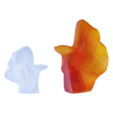 Maison Couture - Set Tượng Cá Nghệ Thuật Betta Resin Lumière Wave Amber Blanc - Cậu Hai Home Decor