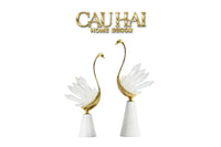 Maison Couture - Set Tượng Đôi Thiên Nga Cygne au Port Altier Royales Cristalleries 37/42-TƯỢNG TRANG TRÍ-CẬU HAI HOME DECOR